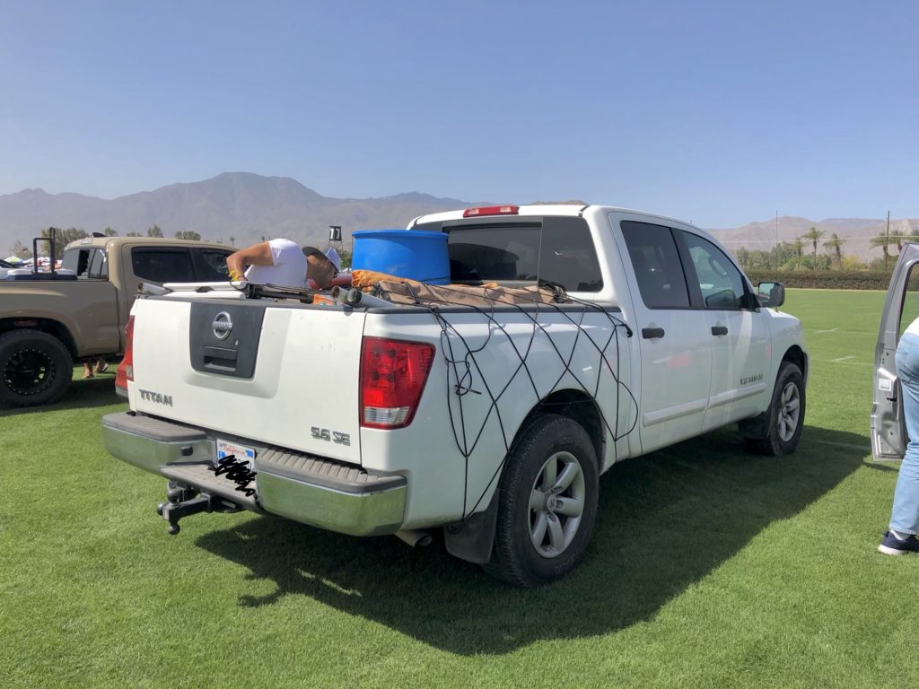 our car used for coachella car camping