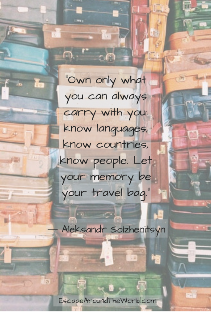 escape travel love quotes